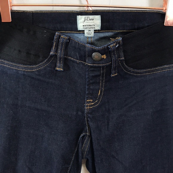 J Crew Toothpick Maternity Jeans Size 28 - Picture 2 of 4